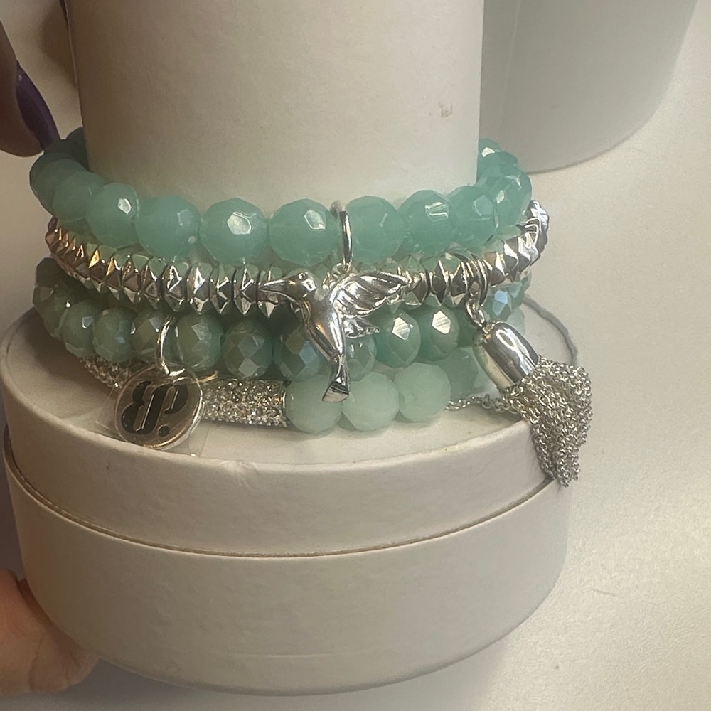 Bomb party original release Stack Bracelet hummingbird set